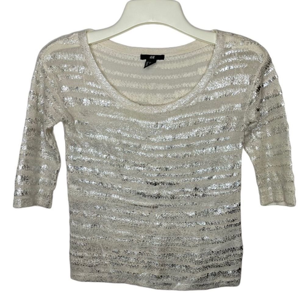 H&M Metallic Sweater